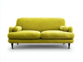 Divano a due posti - Tessuto a coste - 181x89x86 cm - Verde cedro - Stile moderno con profilo curvo