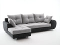 Divano angolare - Tessuto - 286x172x89 cm - Grigio chiaro-Antracite - Stile moderno