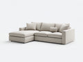 Divano angolare - Tessuto - 274x169x84 cm - Beige - Stile contemporaneo